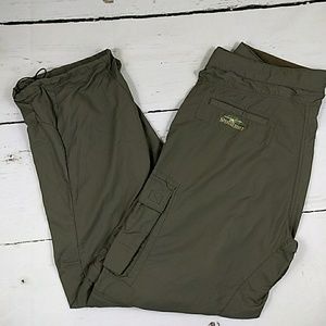 Men's camping pants zip off to shorts medium